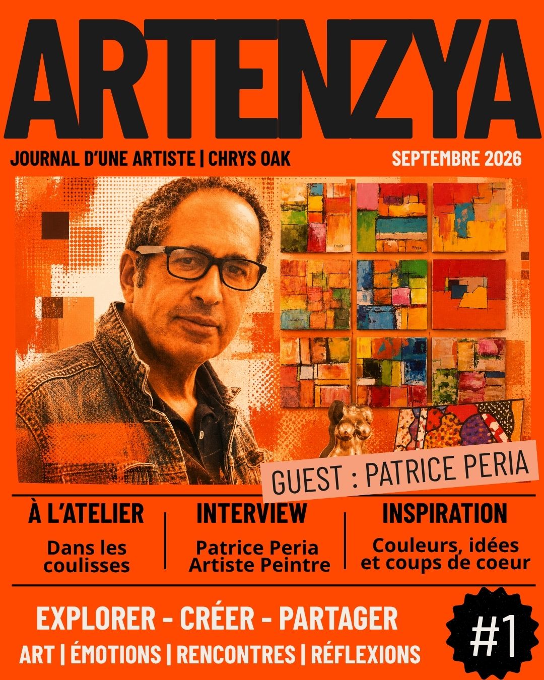 ARTENZYA #1 — Septembre 2026 | Magazine d’art contemporain gratuit