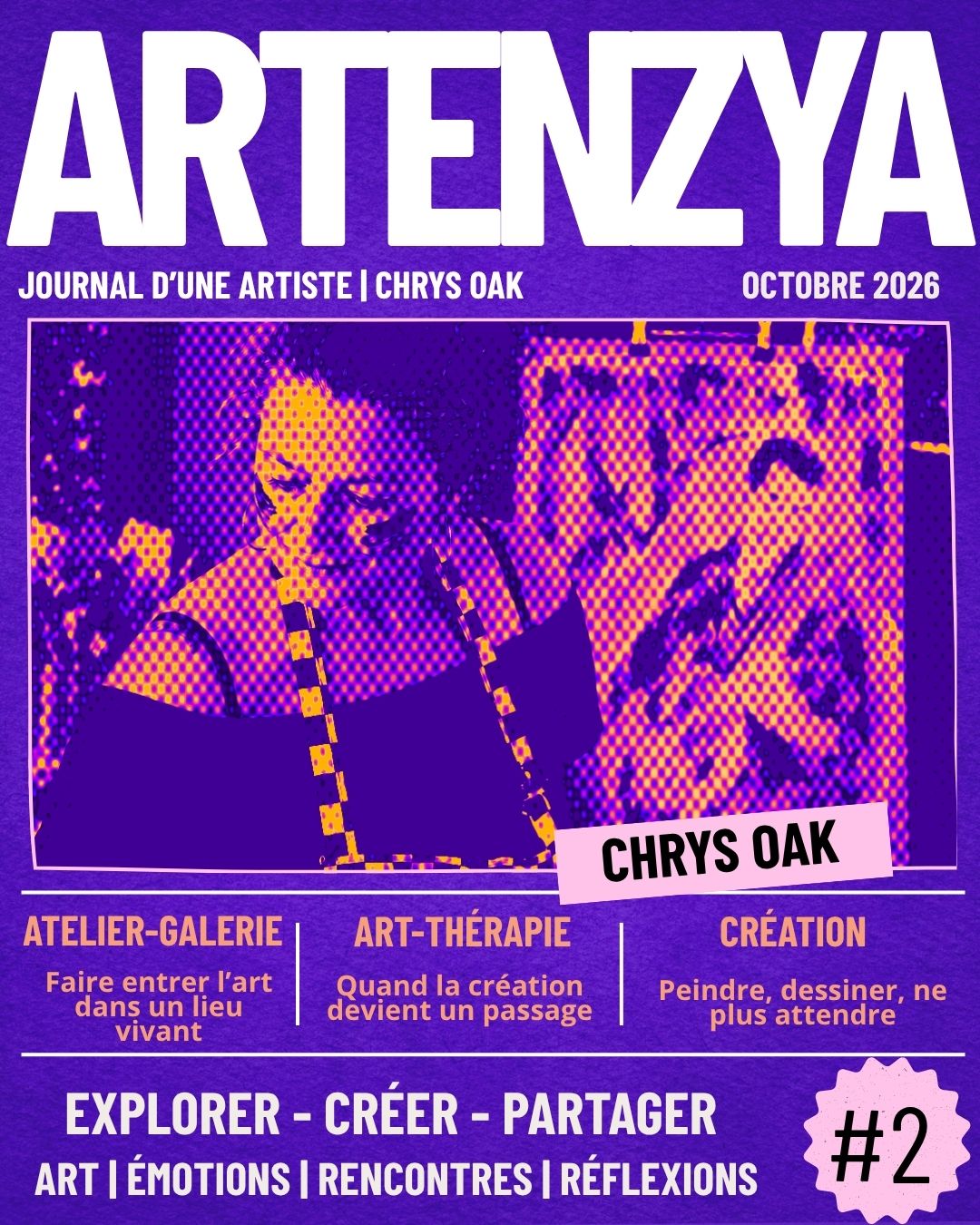 ARTENZYA #2 — Octobre 2026 | Magazine d’art contemporain gratuit