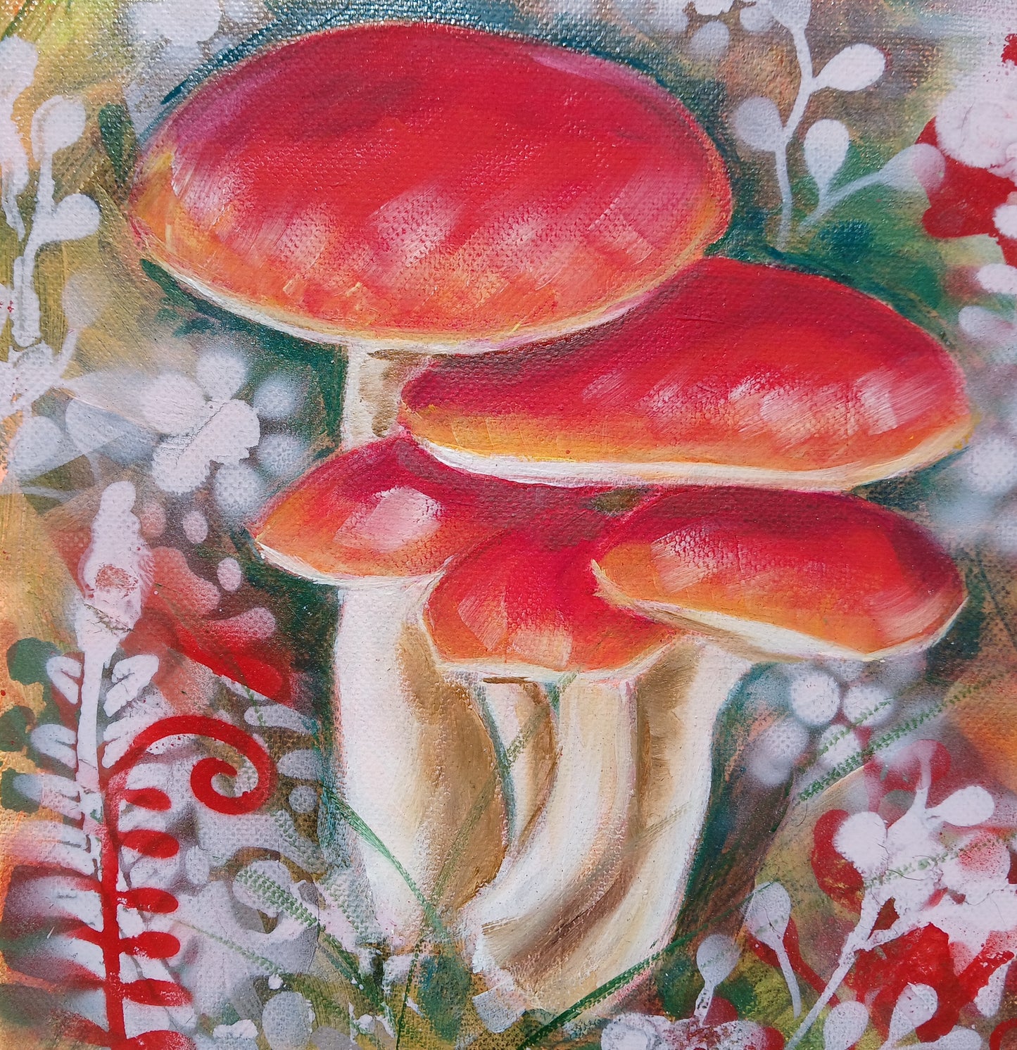 Mushrooms - Série de 9 tableaux