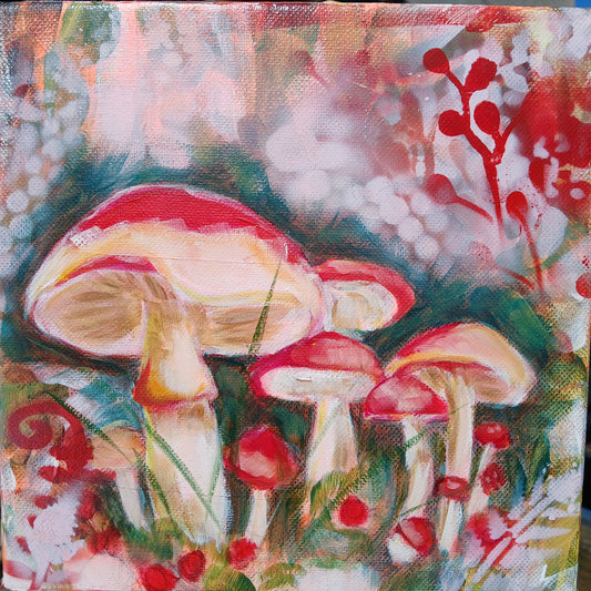 Mushrooms - Série de 9 tableaux