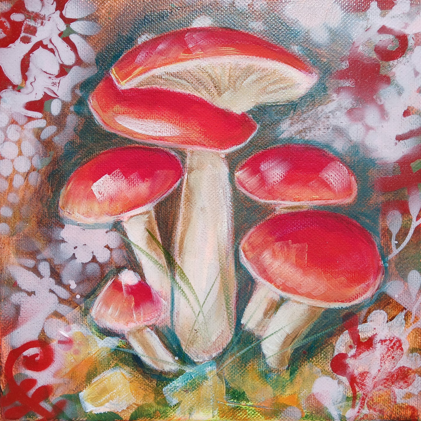 Mushrooms - Série de 9 tableaux