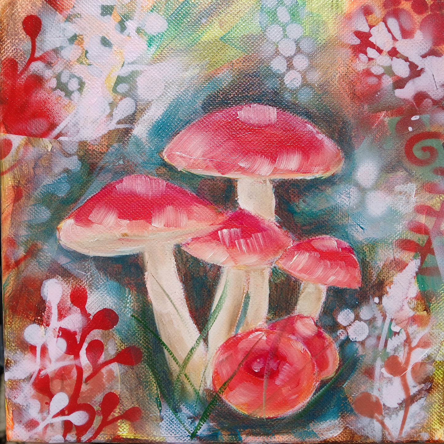 Mushrooms - Série de 9 tableaux