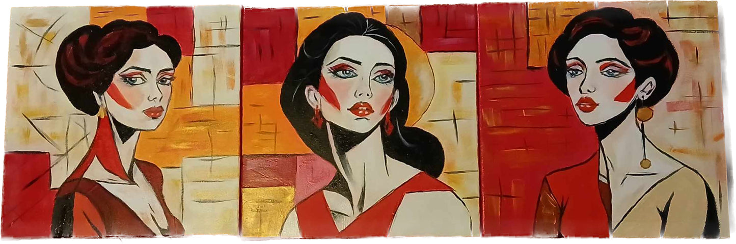 Charlie's Angels - Série de 3 Tableaux